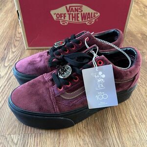 VANS Disney x Old Skool Stackform 'Poison Apple' lace up shoes sneakers sz8 new.